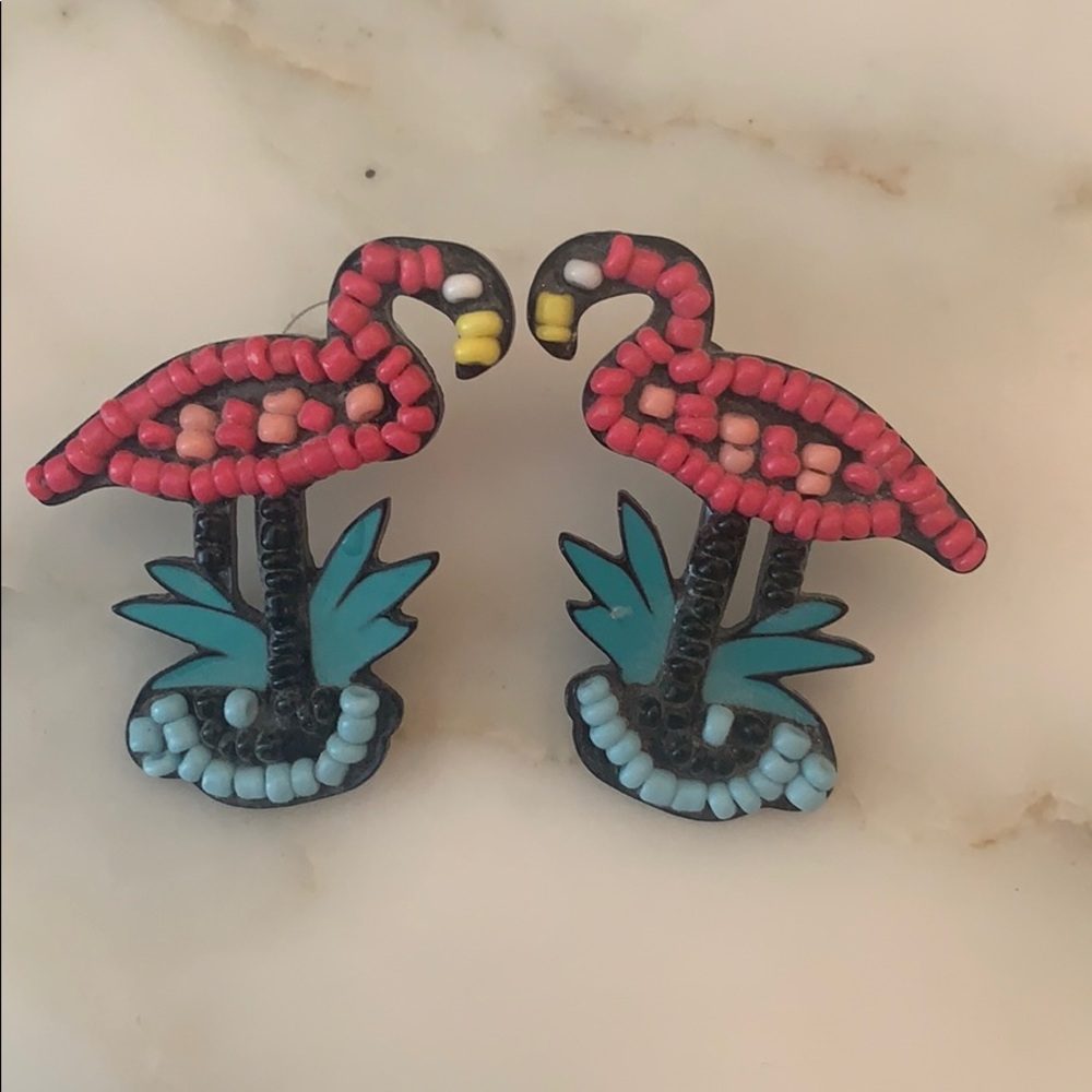 Flamingo earrings